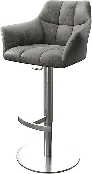 DELIFE Barhocker Yulo-Flex, Drehfuß höhenverstellbar Edelstahl günstig online kaufen