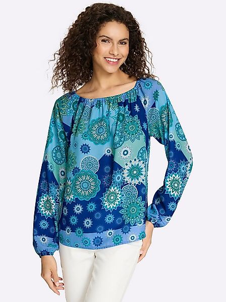 heine Klassische Bluse Druck-Bluse Langarm günstig online kaufen