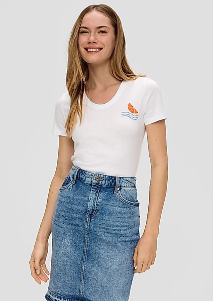 s.Oliver Kurzarmshirt T-Shirt im Slim Fit günstig online kaufen
