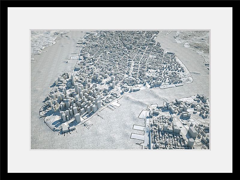 queence Bild »Miniatur«, Städte-Stadt-Foto-Gebäude, (1 St.), HD Premium Pos günstig online kaufen