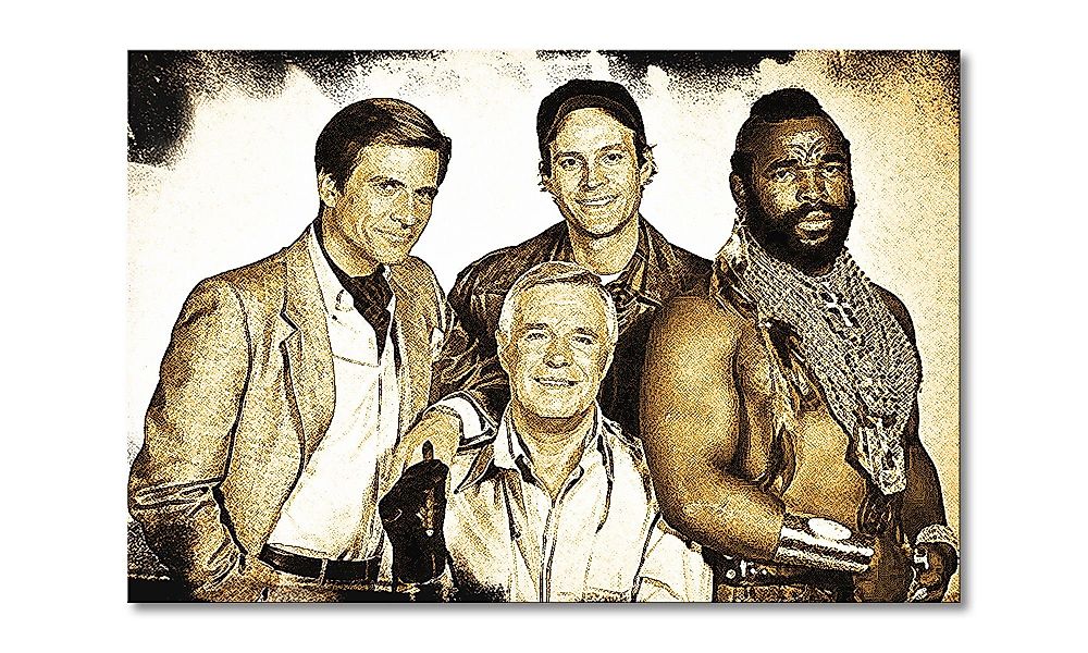 WandbilderXXL Leinwandbild Das A Team, (1 günstig online kaufen