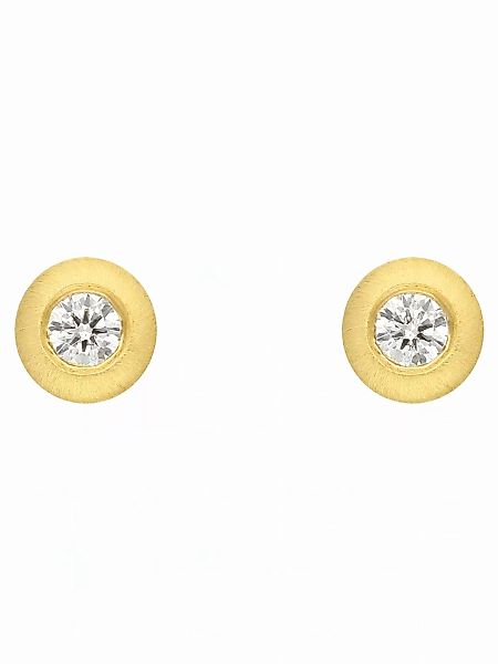 Adelia´s Paar Ohrhänger "585 Gold Ohrringe Ohrstecker mit Diamant Brillant günstig online kaufen