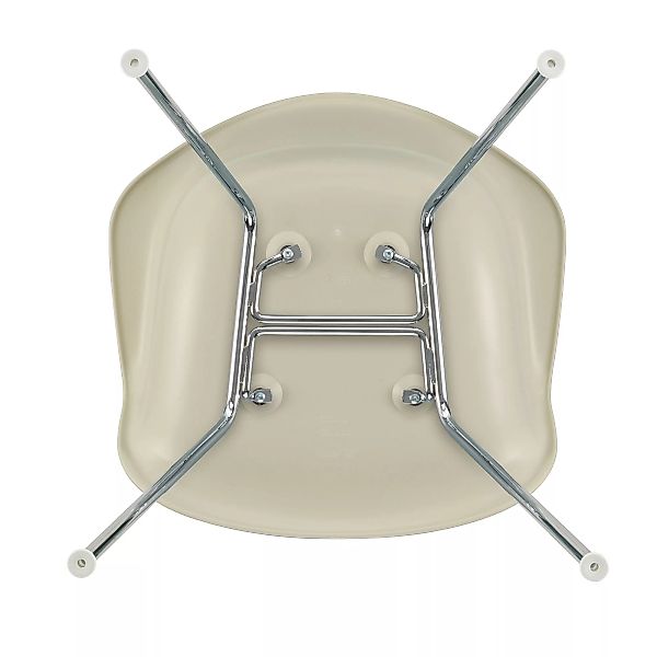 Vitra - Eames Plastic Armchair DAX verchromt - kieselstein/Sitzschale Polyp günstig online kaufen