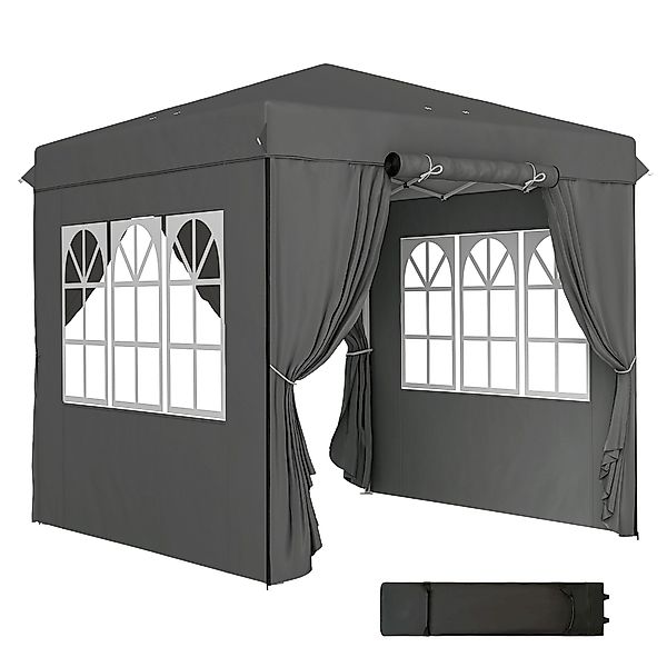 Outsunny Faltpavillon 2,5x2,5m, wasserabweisend stabil winterfest, günstig online kaufen