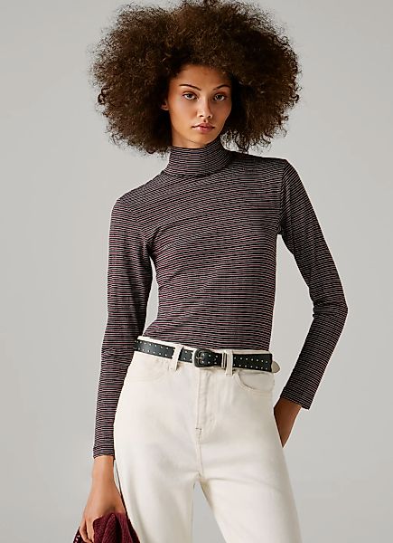 Pepe Jeans Langarmshirt "BINTY" mit Stehkragen günstig online kaufen