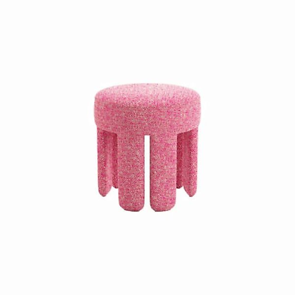 Sitzkissen Ham textil rosa / Ø 40 x H 42 cm - POPUS EDITIONS - Rosa günstig online kaufen
