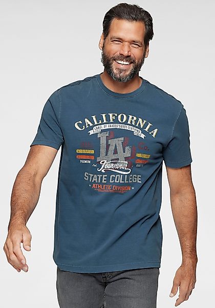 Arizona T-Shirt Kurzarm, lässige Passform, Used-Look, günstig online kaufen