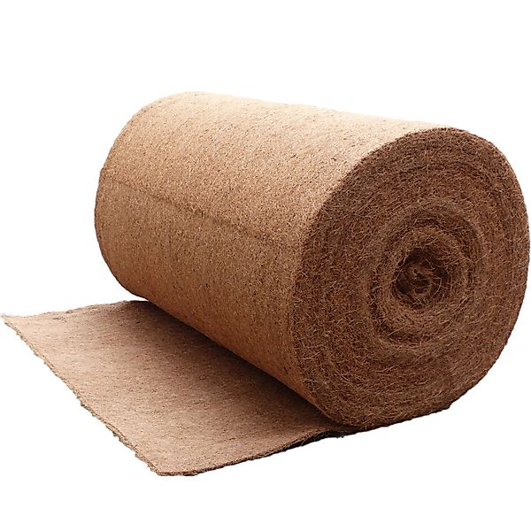 Kokosfaser Matte Unkrautvlies - Teichumrandung - Hochbeet Natur 25m x 1m günstig online kaufen