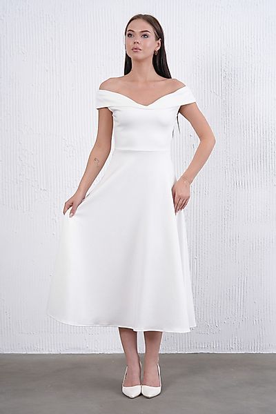 WOMAN VISION Midikleid Trägerloses Damenkleid mit günstig online kaufen