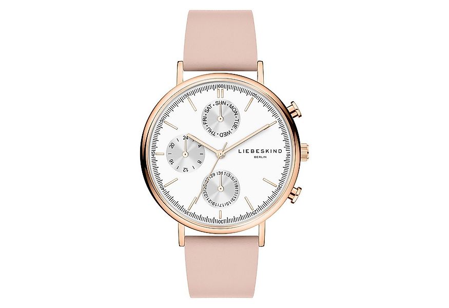 Liebeskind Berlin Quarzuhr The Black Multifunktion Echtleder günstig online kaufen