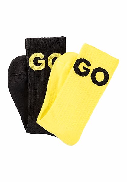 HUGO Underwear Socken "2P QS RIB ICONCOL CC", (Packung, 2 Paar, 2er Pack), günstig online kaufen