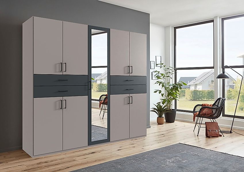 Wimex Drehtürenschrank "Taiga Kleiderschrank mit Spiegel", mit Schubladen a günstig online kaufen