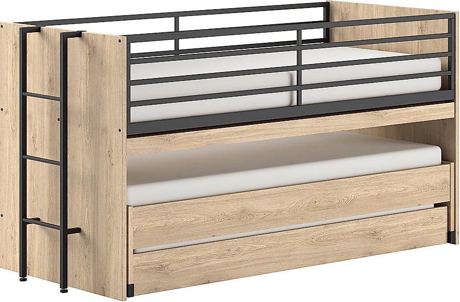 Home affaire Etagenbett "praktisches Etagenbett mit viel Funktion, 2 Dekore günstig online kaufen