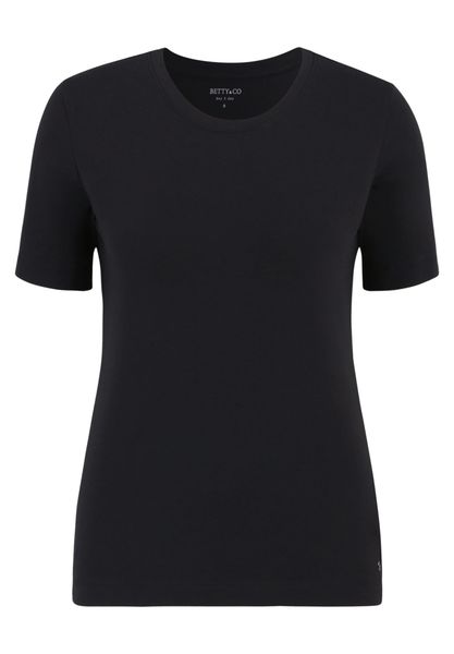 Betty&Co Kurzarmshirt "Damen Basic Shirt mit Rundhalsausschnitt" 1 Stk. tlg günstig online kaufen