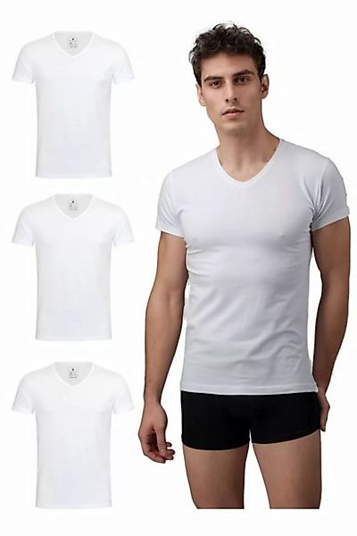 Burnell & Son T-Shirt Unterhemd Unterziehshirt mit Kurzarm und V-Ausschnitt günstig online kaufen