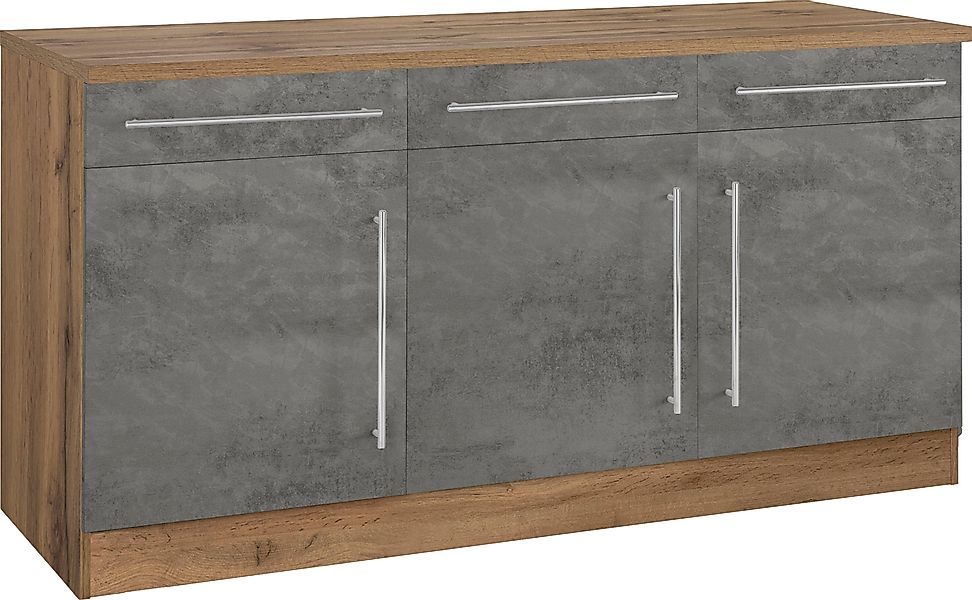 KOCHSTATION Unterschrank "KS-Samos", Breite 150 cm günstig online kaufen