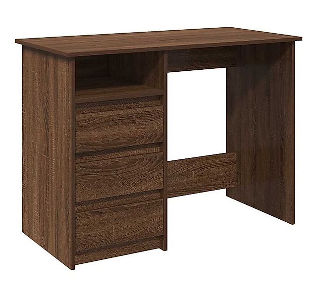 vidaXL Schreibtisch Schreibtisch Braun Eichen-Optik 102x50x75 cm Holzwerkst günstig online kaufen