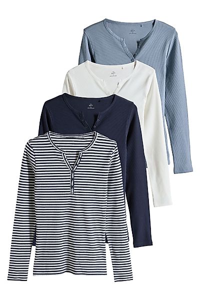 The Set Langarmshirt The Set gerippte günstig online kaufen