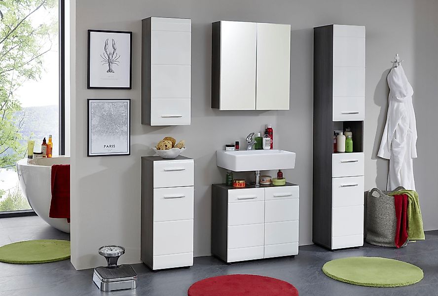 welltime Waschbeckenunterschrank Sovana Waschbeckenunterschrank mit 2 günstig online kaufen