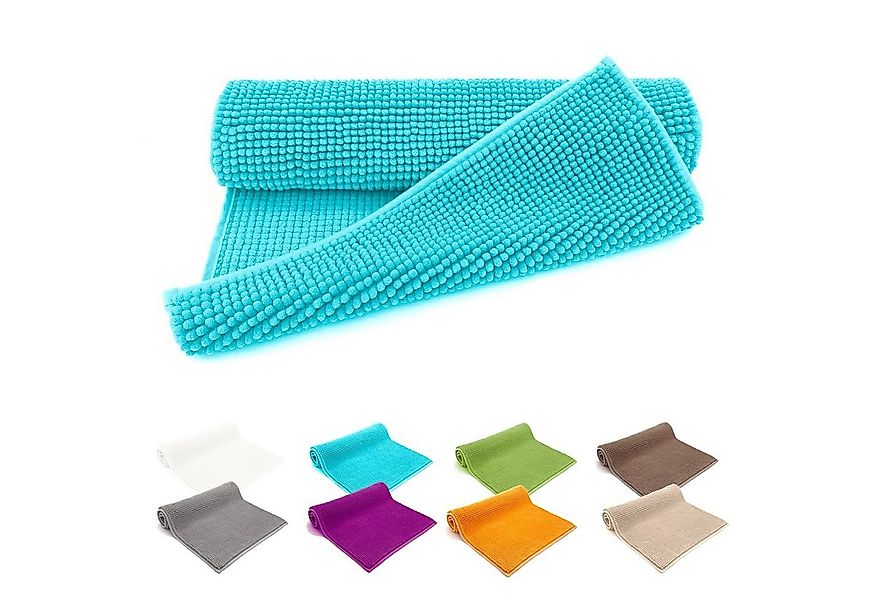 heimtexland Badematte Badvorleger Chenille Badteppich Duschvorleger, rutsch günstig online kaufen