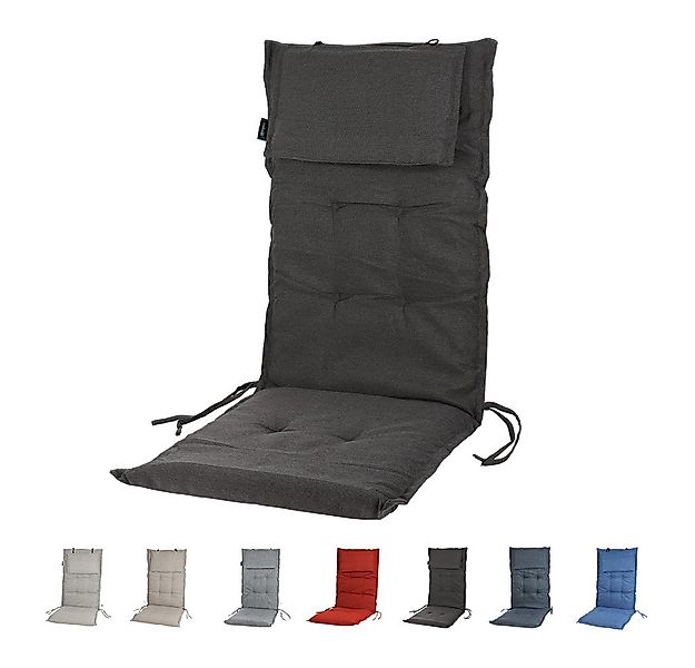 SLaaviinoo Hochlehnerauflage Gartenstuhlauflagen mit abnehmbarer Kopfstütze günstig online kaufen