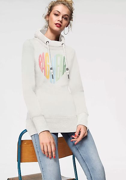 Ragwear Sweater NESKA LOVE O mit asymetrischem Schalkragen im Rainbow Pride günstig online kaufen