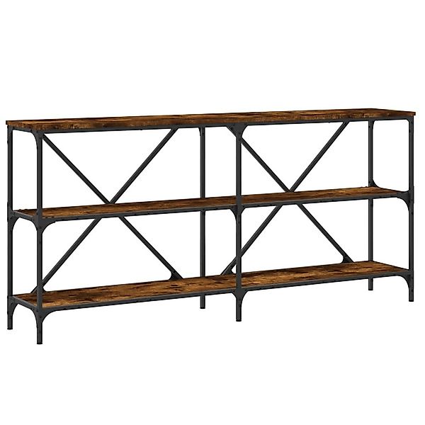 vidaXL Beistelltisch Konsolentisch Räuchereiche 160x30x75 cm günstig online kaufen