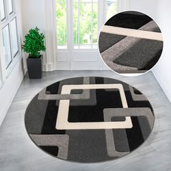 my home Teppich Maxim, rund, Höhe: günstig online kaufen