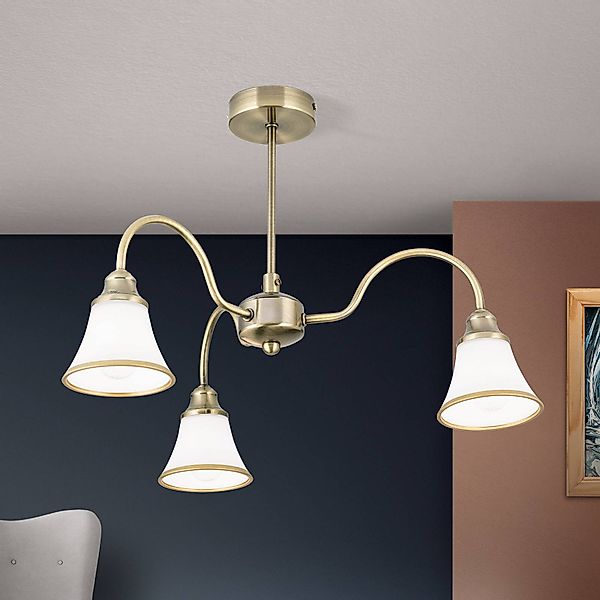 Orion Leuchten Deckenluster Maja Ø 56cm 3 x E14 Antik günstig online kaufen