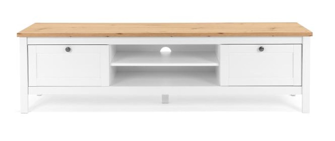 TV-Lowboard BERGEN 55 von Finori Weiß / Artisan Oak günstig online kaufen