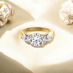 Jumpeak Diamantring Diamant Ring Damen,Gold Ring,Lab günstig online kaufen