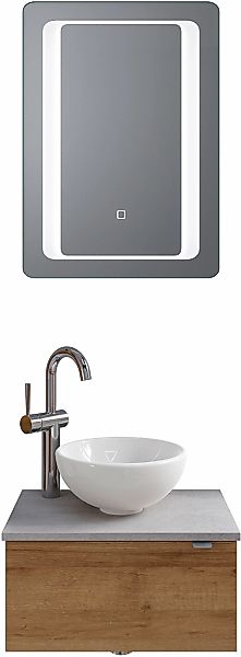 Saphir Badmöbel-Set "Serie 6915" 4 Stk. tlg. Gäste-Bad, 51 cm breit, mit LE günstig online kaufen