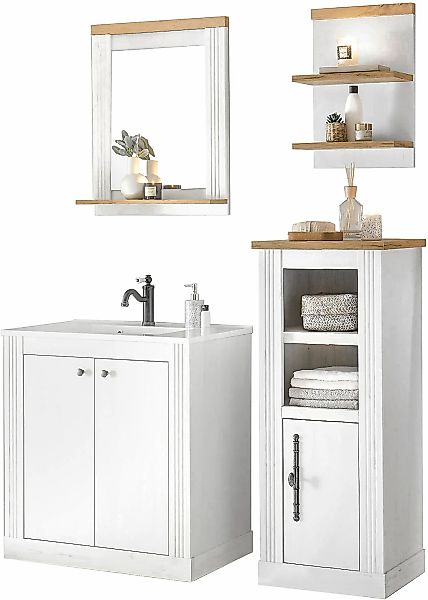 Home affaire Badmöbel-Set "WESTMINSTER, Bad im Landhausstil, 2-teiliges Bad günstig online kaufen