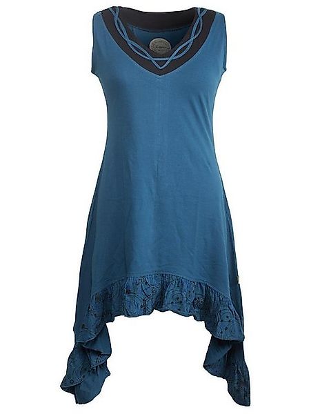 Vishes Zipfelkleid Armloses Zipfelkleid mit V-Ausschnitt günstig online kaufen