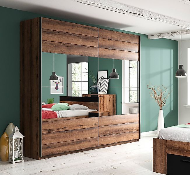 Home affaire Schwebetürenschrank "Beta Schiebetürenschrank Kleiderschrank W günstig online kaufen