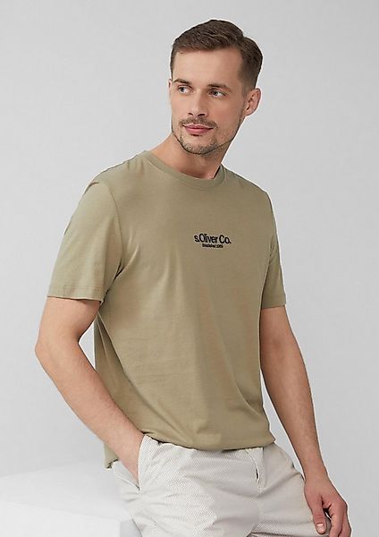 s.Oliver Kurzarmshirt T-Shirt T-Shirt aus Baumwolle mit Logo-Print günstig online kaufen