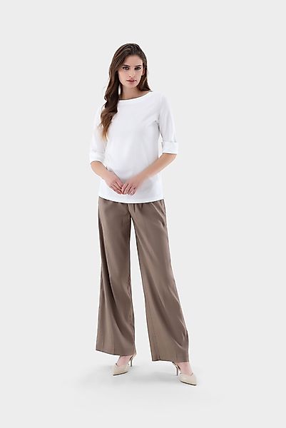 T-Shirt mit U-Boot Ausschnitt und Halbarm von van Laack günstig online kaufen