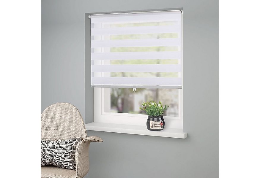 Doppelrollo Jan, my home, Lichtschutz, ohne Bohren, freihängend, Klemmfix, günstig online kaufen