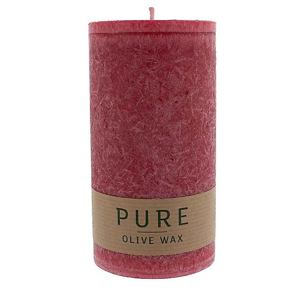 Richard Wenzel GmbH & Co. KG Formkerze PURE Olive Wax Kerze - Karminrot 130 günstig online kaufen