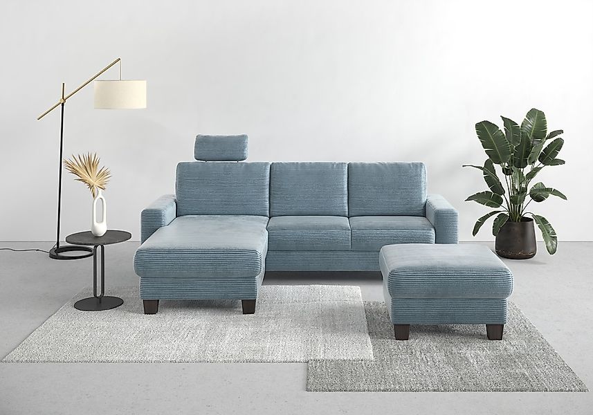 Home affaire Ecksofa "Summer L-Form", mit Recamiere, mit oder ohne Bettfunk günstig online kaufen