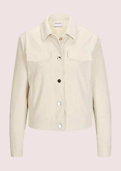 MADELEINE Strickfleecejacke "Cordjacke Kurzjacke mit Umlegekragen" Cord-Opt günstig online kaufen