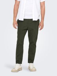 ONLY & SONS Stoffhose "ONSLINUS CROP 0007 COT LIN PNT NOOS" mit Leinen günstig online kaufen