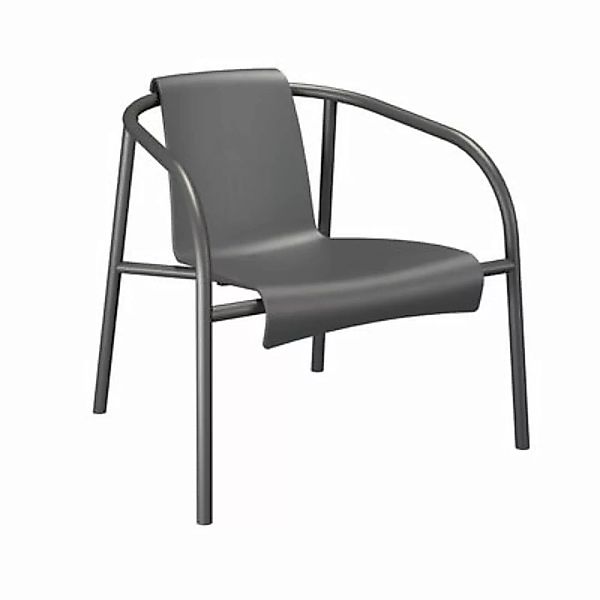 Lounge Sessel Nami plastikmaterial grau / Recycling-Kunststoff - Houe - Gra günstig online kaufen