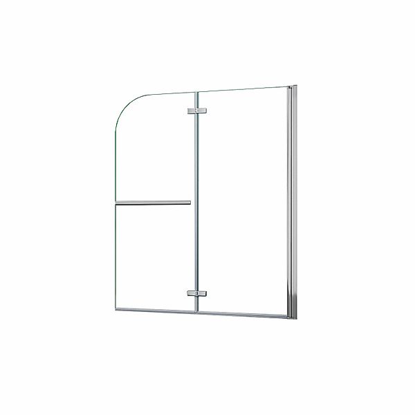 Duschparadies 120 x 140 cm Badewannenaufsatz 2tlg Faltwand 6mm Nano Glas Du günstig online kaufen