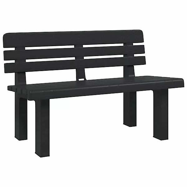 vidaXL Gartenbank Gartenbank Anthrazit 110x52x71 cm günstig online kaufen