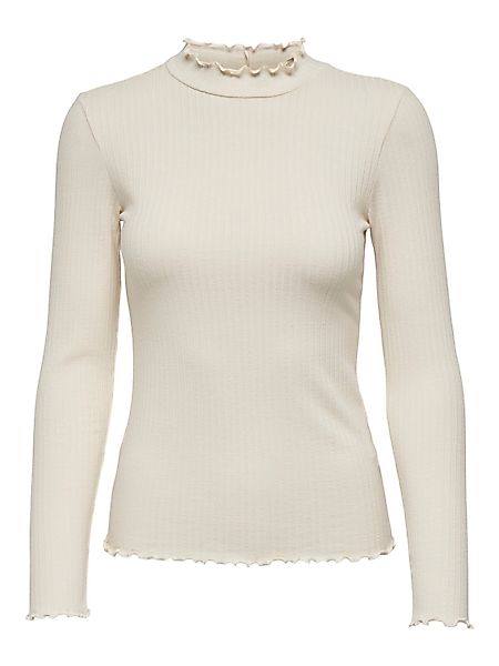 JDY Langarmbluse "JDYFRANSISKA L/S HIGHNECK TOP JRS NOOS", mit gewellten Sä günstig online kaufen