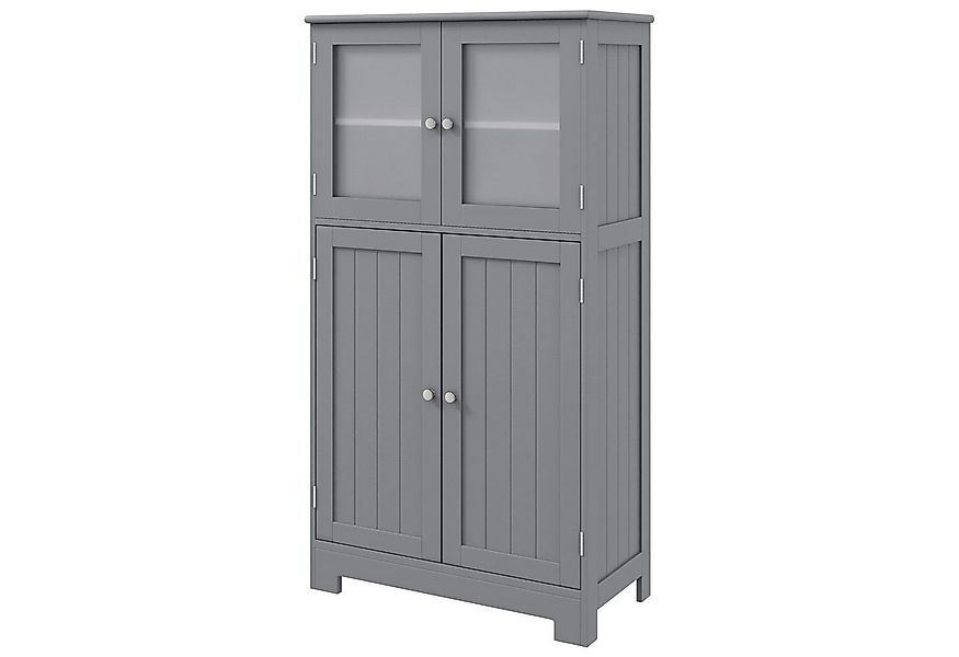 KOMFOTTEU Mehrzweckschrank Küchenschrank Badezimmerschrank mit 4 Ebenen & G günstig online kaufen