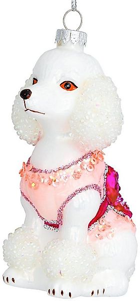 SIKORA Christbaumschmuck Pudel Lady besondere Weihnachtskugel Glas Anhänger günstig online kaufen