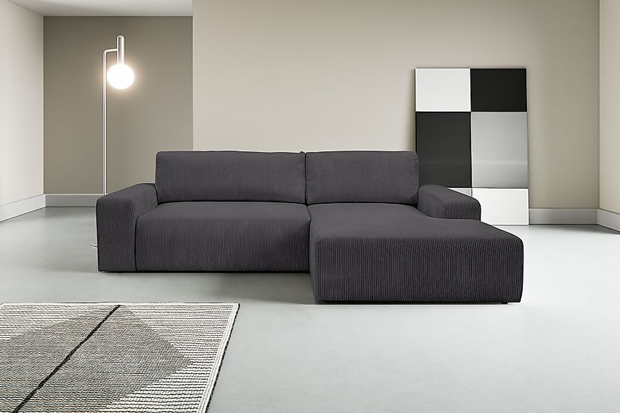 WERK2 Ecksofa Rotterdam-L, kuschelweicher Cord oder günstig online kaufen
