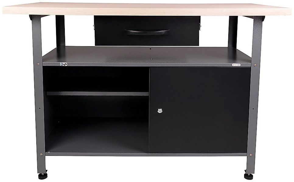 ONDIS24 Werkbank Klaus, (Set), höhenverstellbar, ca. 120 x 60 x 85 cm günstig online kaufen